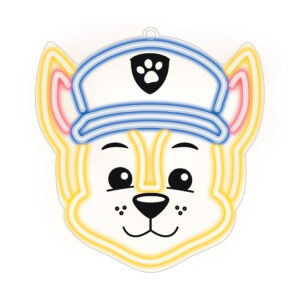 Pakabinama neoninė LED Paw Patrol iškaba ant organinio stiklo – Chase OW-130346