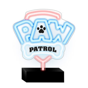 Neoninė LED lemputė su stovu Paw Patrol – logotipas OW-120146