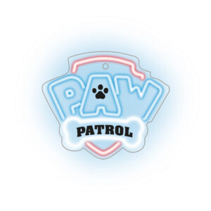 Pakabinamas neoninis LED Paw Patrol šviestuvas ant organinio stiklo - Logotipas OW-130146