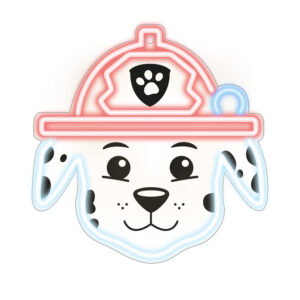 Pakabinamas neoninis LED Paw Patrol šviestuvas ant organinio stiklo – Marshall OW-130646