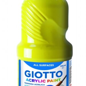 Akriliniai dažai Fila Giotto, 500ml, geltonos spalvos