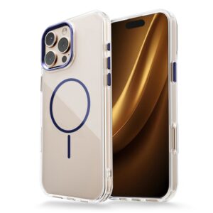 Skaidrus plonas Mag dėklas, skirtas Apple iPhone 17 Air 6,6" mėlynas