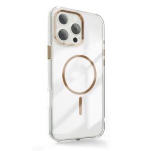 Skaidrus plonas Mag dėklas, skirtas Apple iPhone 17 Air 6,6" auksinis - Image 2