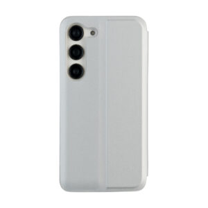 „Fold Mirror View“ dėklas, skirtas Samsung Galaxy A14 4G / A14 5G, sidabrinis - Image 3