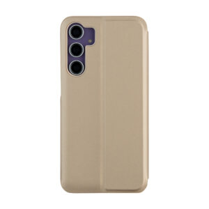 „Fold Mirror View“ dėklas, skirtas „Samsung Galaxy A14 4G / A14 5G“, auksinės spalvos - Image 3