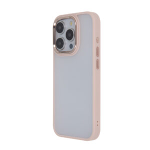 Elegantiškas matinis „Satin“ dėklas, skirtas Samsung Galaxy A14 4G / A14 5G, rožinis