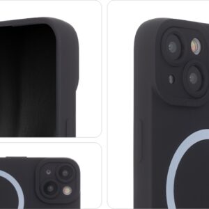 Minkštas silikoninis „Mag“ dėklas Samsung Galaxy A14 4G / A14 5G, juodas - Image 3