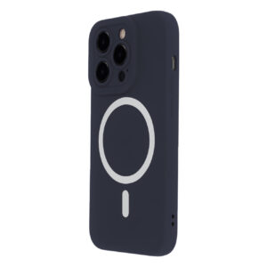 Minkštas silikoninis „Mag“ dėklas, skirtas Apple iPhone 13 6,1" tamsiai mėlynas