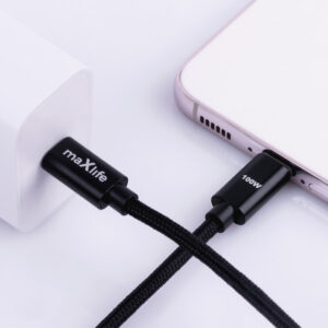 Maxlife MXUC-12 laidas USB-C - USB-C 2,0 m 100W juodas - Image 3