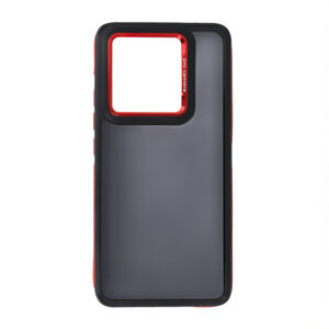 Crystal Black dėklas, skirtas Xiaomi Redmi Note 14 5G (Global) raudonas - Image 2