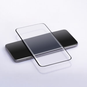 5D grūdintas stiklas Oppo Reno 12 5G (Global) su juodu rėmeliu - Image 9