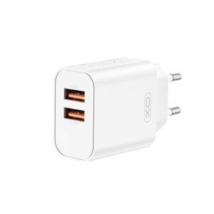 XO sieninis įkroviklis CE34 2x USB 2,4A baltas