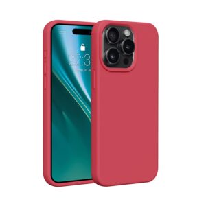 Etteri silikoninis dėklas Apple iPhone 12 / 12 Pro 6,1" aviečių spalvos