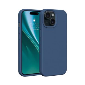 Etteri silikoninis dėklas Apple iPhone 14 6,1" tamsiai mėlynas