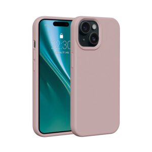 Etteri silikoninis dėklas Apple iPhone 15 6,1" šviesiai rožinis