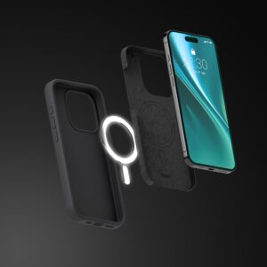 Etteri silikoninis Mag dėklas, skirtas Apple iPhone 12 / 12 Pro 6,1" juodas - Image 9