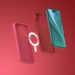 Etteri silikoninis Mag dėklas, skirtas Apple iPhone 12 / 12 Pro 6,1" aviečių spalvos - Image 9