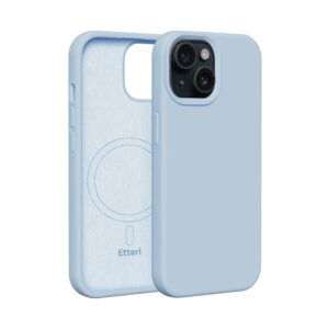 Etteri silikoninis Mag dėklas Apple iPhone 13 6,1" šviesiai mėlynas