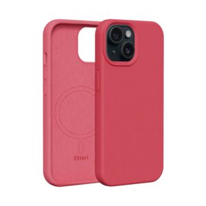 Etteri silikoninis Mag dėklas, skirtas Apple iPhone 13 6,1" aviečių spalvos