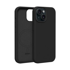 Etteri silikoninis Mag dėklas, skirtas Apple iPhone 15 6,1" juodas