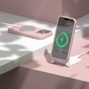 Etteri silikoninis Mag dėklas, skirtas Apple iPhone 15 6,1" šviesiai rožinis - Image 5