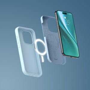 Etteri silikoninis Mag dėklas, skirtas Apple iPhone 15 Pro 6,1", šviesiai mėlynas - Image 9