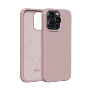 Etteri silikoninis Mag dėklas, skirtas Apple iPhone 15 Pro 6,1", šviesiai rožinis