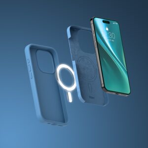 Etteri silikoninis Mag dėklas, skirtas Apple iPhone 15 Pro Max 6,7" tamsiai mėlynas - Image 9