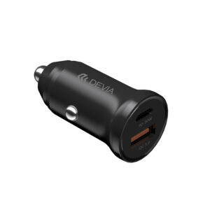 Devia automobilinis įkroviklis Smart Mini PD QC 3.0 30W 1x USB 1x USB-C baltas - Image 5