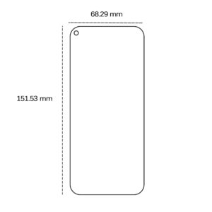 Grūdintas stiklas 2,5D, skirtas Huawei P40 Lite / P40 Lite E / Y7P / Honor 9C / Realme 8 4G / 8 Pro - Image 2