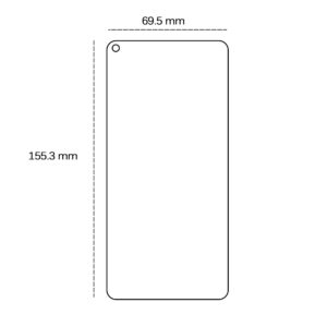 Grūdintas stiklas 2,5D, skirtas Oppo A94 5G / A95 5G / F19 Pro Plus 5G / Reno 5Z / Reno 5Z 5G - Image 2
