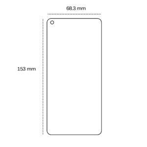Grūdintas stiklas 2,5D, skirtas Oppo Reno 6 5G - Image 2