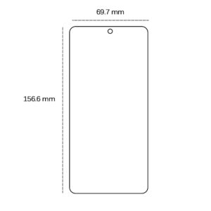 Grūdintas stiklas 2,5D, skirtas Oppo Reno 12F 5G (Global) / 12FS 5G - Image 2