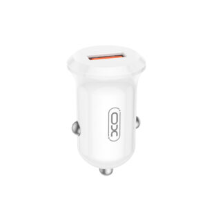 XO automobilinis įkroviklis CC68 18W QC 1x USB baltas