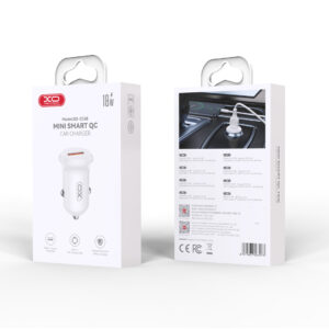 XO automobilinis įkroviklis CC68 18W QC 1x USB baltas - Image 2