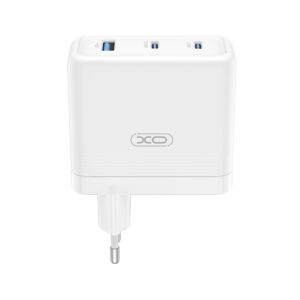 XO sieninis įkroviklis CE35 PD 100W 2x USB-C 1x USB baltas - Image 2