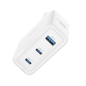 XO sieninis įkroviklis CE35 PD 100W 2x USB-C 1x USB baltas - Image 3