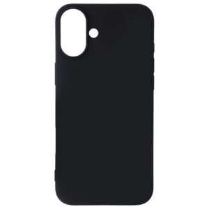 Satin Flex Apple iPhone 16 Plus dėklas, juodas