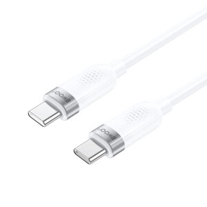 BWOO 65W laidas USB-C - USB-C 1m baltas - Image 2