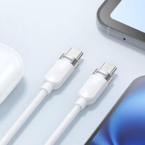 BWOO 65W laidas USB-C - USB-C 1m baltas - Image 5