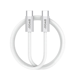 BWOO 240W pintas laidas USB-C – USB-C BO-X317C-C 1m baltas
