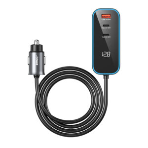 BWOO CC107 PD automobilinis įkroviklis 1x USB-C - USB-A jungtis 30W juodas - Image 2
