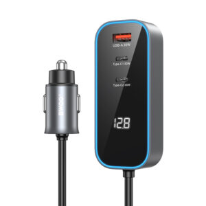 BWOO CC107 PD automobilinis įkroviklis 1x USB-C - USB-A jungtis 30W juodas - Image 3