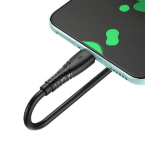 BWOO USB - USB-C laidas 1m 27W 3A juodas BO-X318C - Image 3