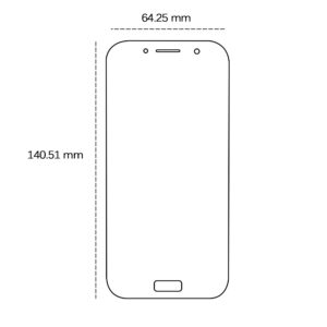 Grūdintas stiklas 2,5D, skirtas Samsung Galaxy A5 2017 (A520) - Image 2
