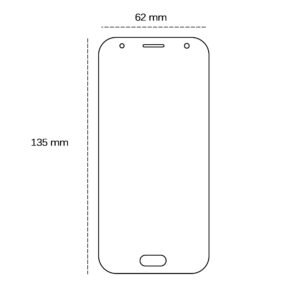 2,5D grūdintas stiklas Samsung Galaxy J3 2017 (J330) - Image 2