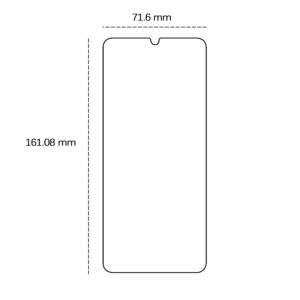 Grūdintas stiklas 2,5D, skirtas Samsung Galaxy A05 - Image 2