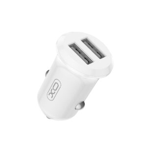 XO automobilinis įkroviklis CC67 12W 2x USB baltas