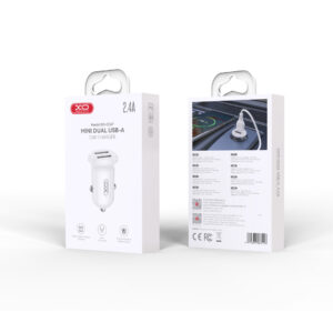 XO automobilinis įkroviklis CC67 12W 2x USB baltas - Image 2