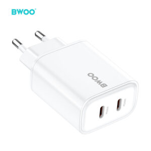 BWOO CDA206 PD 35W sieninis įkroviklis 1x USB-C jungtis baltas - Image 3